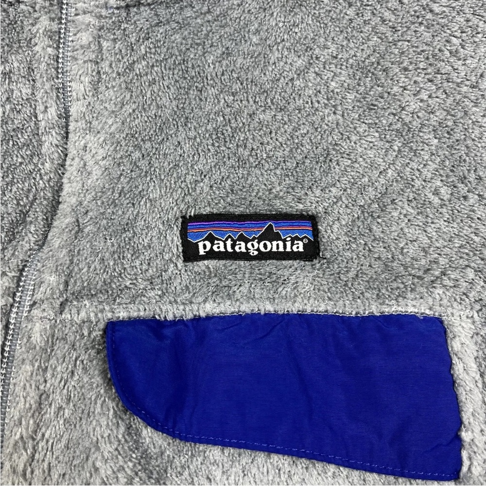 Patagonia Full Zip Retool Jacket Fleece Gray Blue Size Medium - Picture 13 of 15